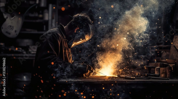 Obraz Welder at work