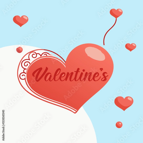 Obraz Abstract Happy Valentine's day elegant background