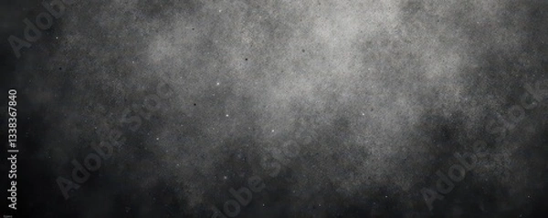 Fototapeta Static-filled grayscale texture, subtle grain , texture, dark