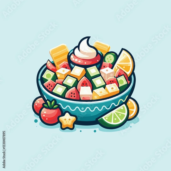 Obraz ceviche, food, seafood, gourmet, lime, fresh, meal, fish, appetizer, delicious, cuisine, citrus, peru, peruvian, restaurant, raw, cebiche, marinated, cilantro, onion, seviche, lunch, background, salad