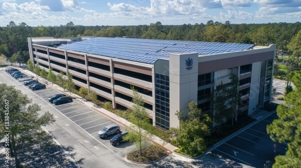 Obraz Solar Panels Covering a Multi-Story Parking Structure