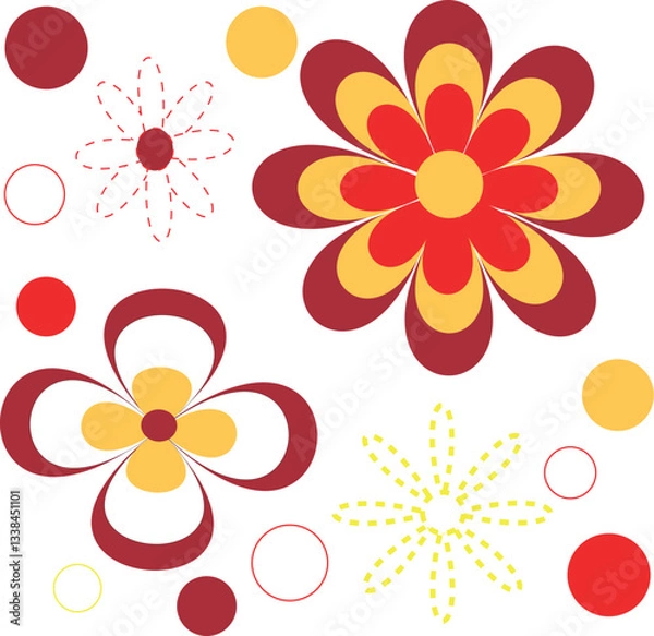 Fototapeta flower vectore pattern design