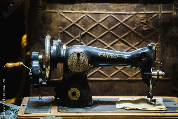 Fototapeta old sewing machine