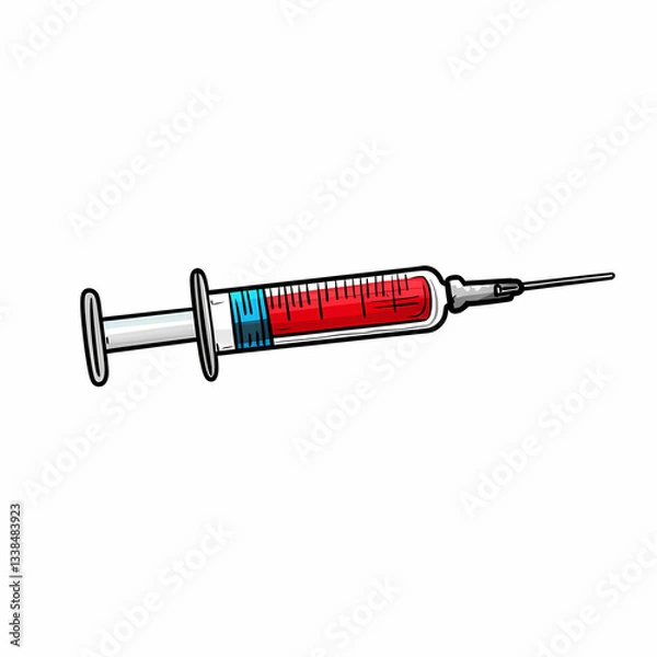 Obraz syringe on white background