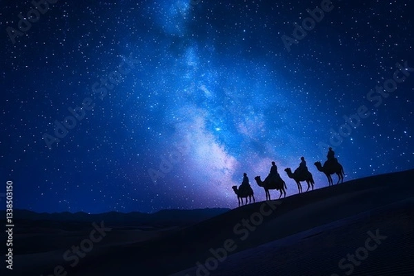 Fototapeta Romantic starry sky