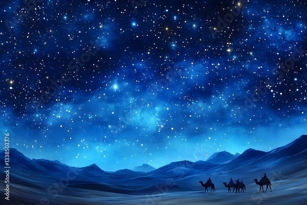 Fototapeta Romantic starry sky