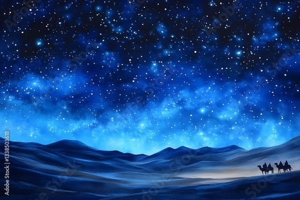 Fototapeta Romantic starry sky