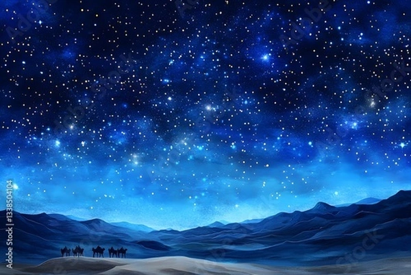 Fototapeta Romantic starry sky