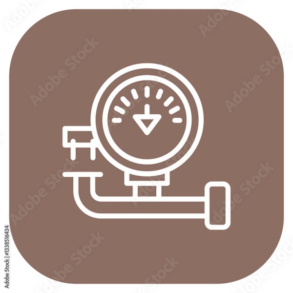 Fototapeta Flow Meter Icon