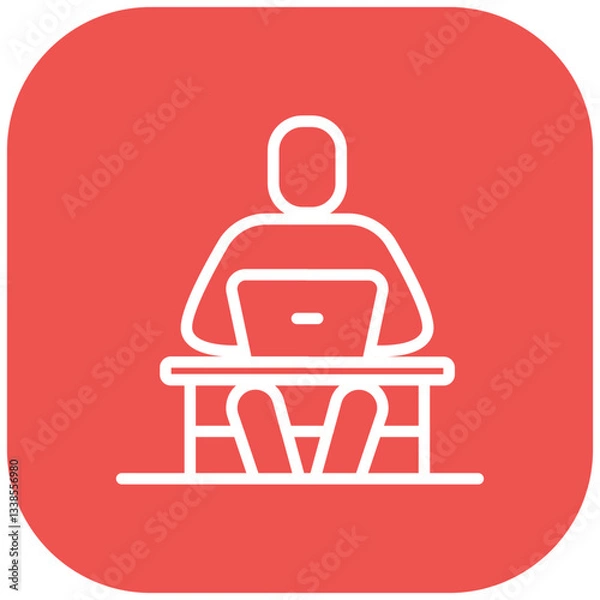 Fototapeta Digital Nomad Vector Icon