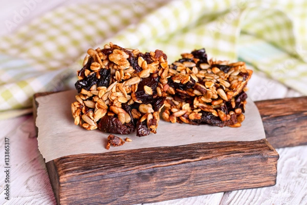 Obraz Homemade Granola Bars, close up