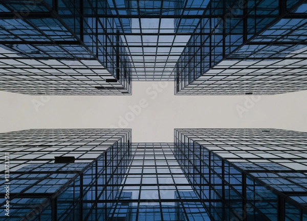 Fototapeta Building Business City Construction Geometry