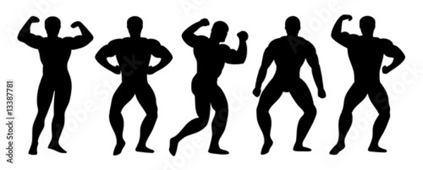 Obraz Bodybuilding Silhouettes