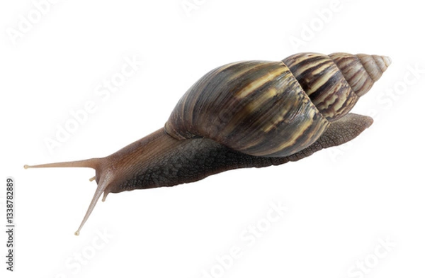 Fototapeta Smail isolated on transparent background.