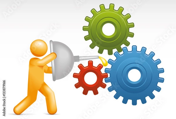 Obraz Oiling the Cogs