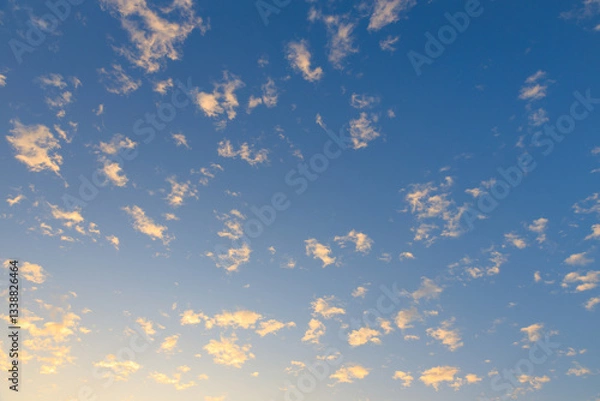 Fototapeta Twilight sky, Sunrise or sunset, Abstract sky clouds texture background