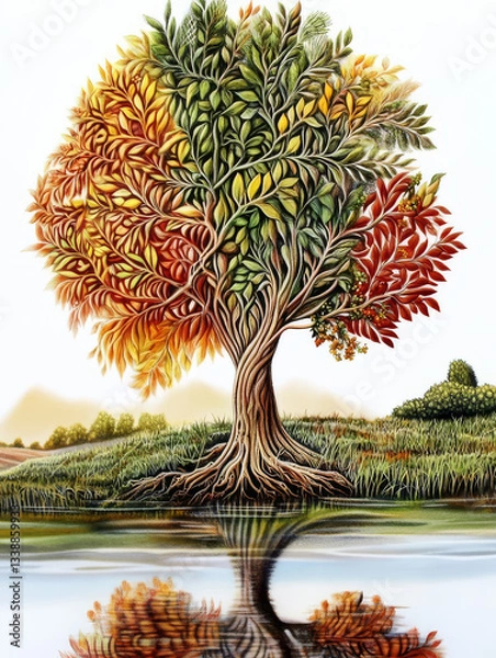 Fototapeta Tree, generative AI
