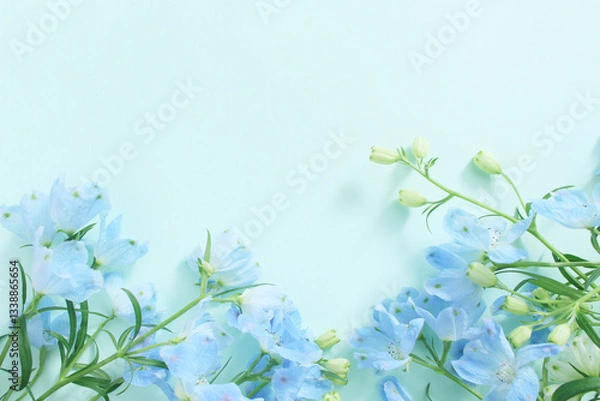 Obraz 青い花の背景