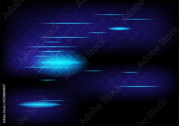 Fototapeta Network technology digital background. abstract futuristic security graphic vector.
