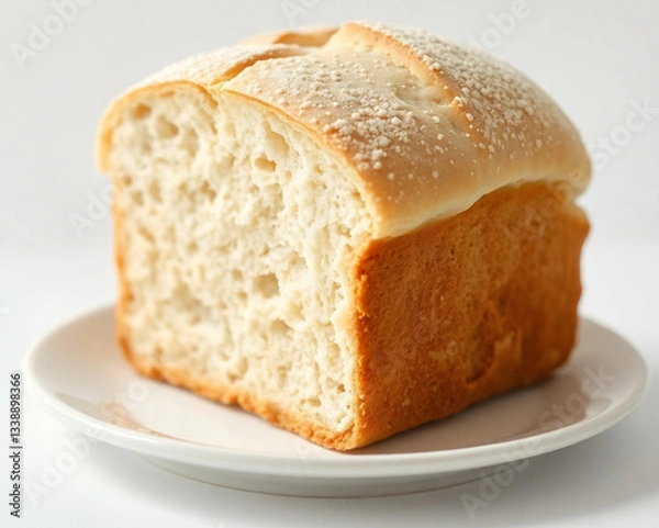 Fototapeta sliced bread on a white background
