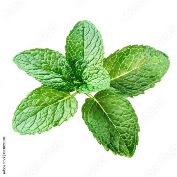 Fototapeta mint isolated on white background