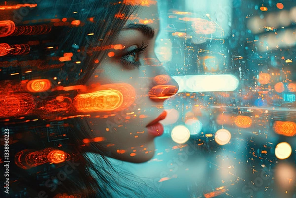 Fototapeta Innovating Tomorrow: High-Tech Editorial Photography