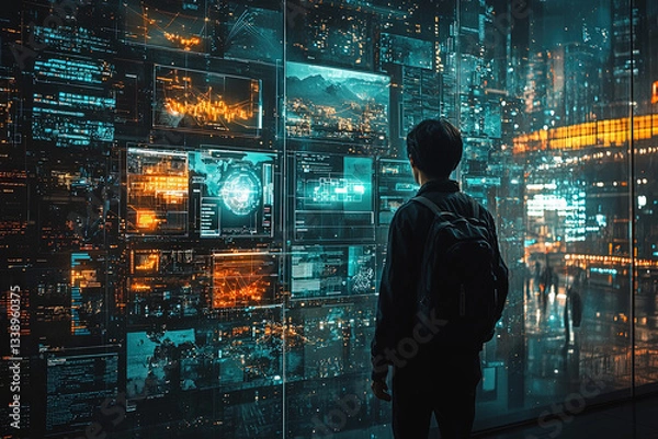 Fototapeta Innovating Tomorrow: High-Tech Editorial Photography