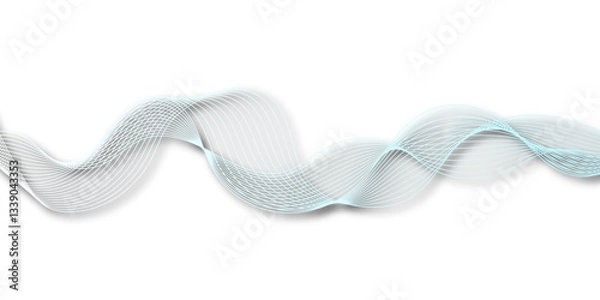 Fototapeta abstract wave element for design pink and white. Design template for cover, business. Abstract dynamic color lines, waves. Vector geometric backgrounds.