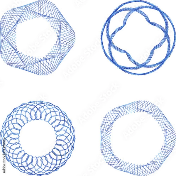 Obraz Geometric desing elements.