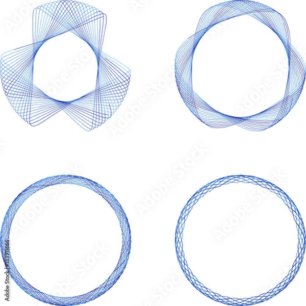 Obraz Geometric desing elements.