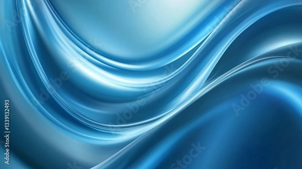 Fototapeta Elegant abstract blue wave pattern for modern design and background concepts