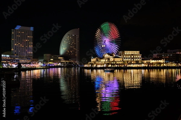 Obraz みなとみらいの夜景