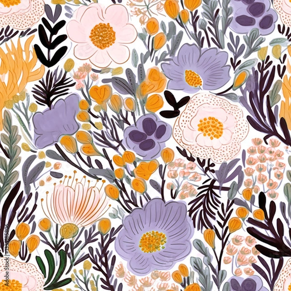 Obraz Seamless pattern digital paper