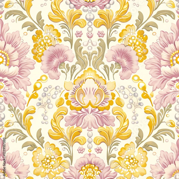 Fototapeta Seamless pattern digital paper