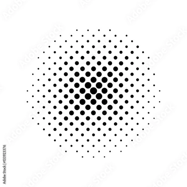 Obraz Halftone effects. Vector.