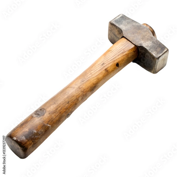 Obraz Used sledge hammer isolated on transparent background