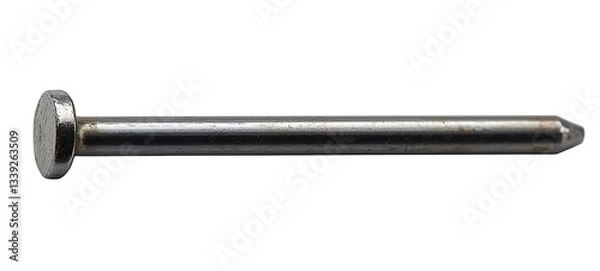 Fototapeta Metal nail, on a transparent background. high resolution PNG file