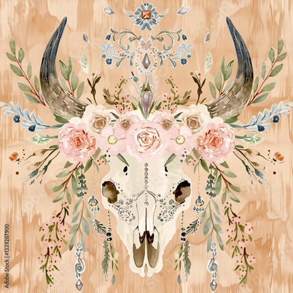 Obraz Seamless pattern digital paper