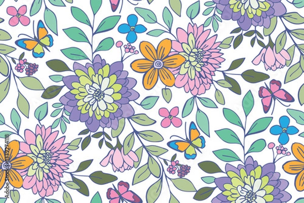 Fototapeta floralpattern123-02.eps