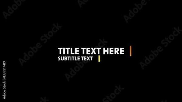 Fototapeta Clean Gradient Modern Lower Third Animation