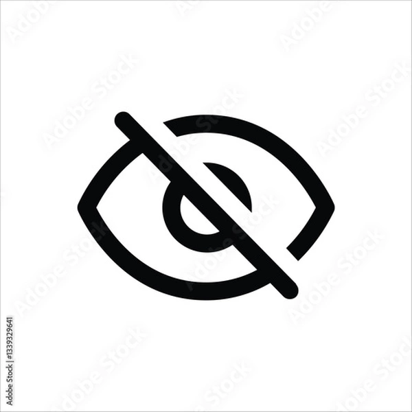 Obraz An icon representing hidden or private information.