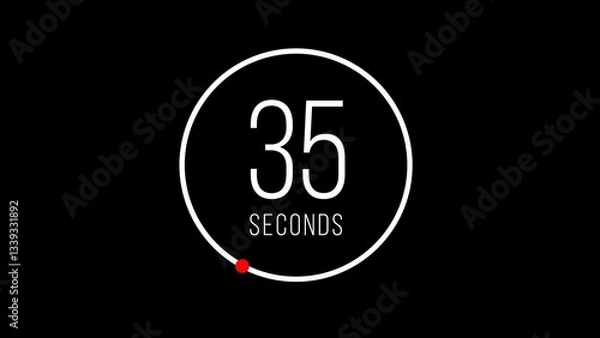 Fototapeta Stopwatch Countdown Timer Infographic