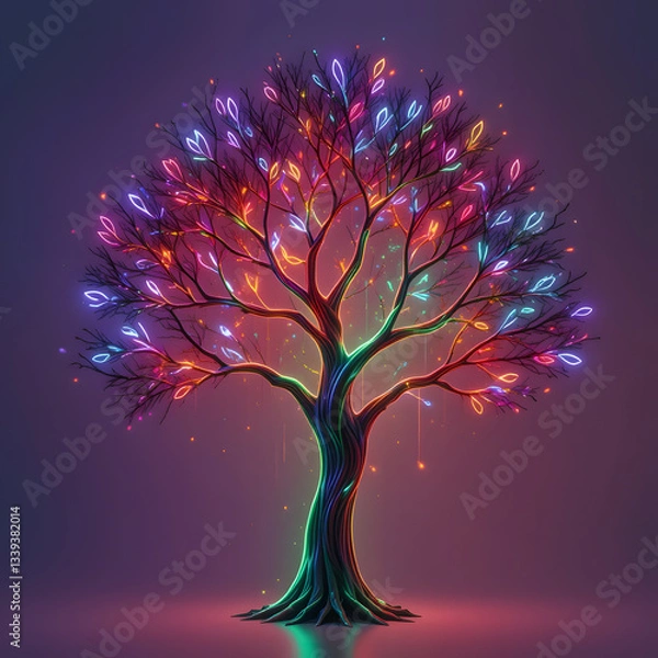 Obraz abstract tree illustration