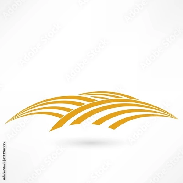 Obraz grain field icon