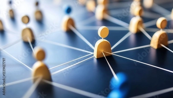 Fototapeta Effective Management Strategies For Business Networks And Human Resources: Maximizing Organizational Efficiency Through Strategic Networking And Hr Management.