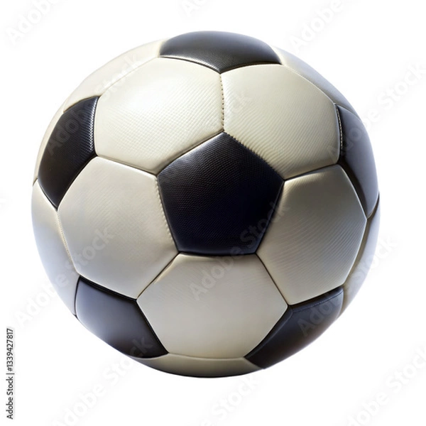 Fototapeta Soccer ball isolated on transparent background. Png