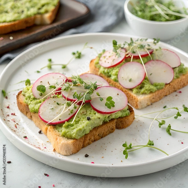 Obraz sandwich with cheese and vegetables