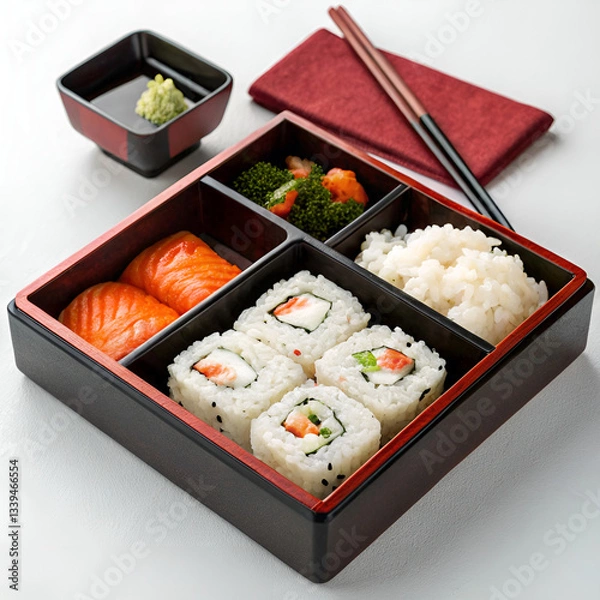 Obraz sushi with chopsticks