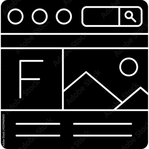 Fototapeta Web design Icon