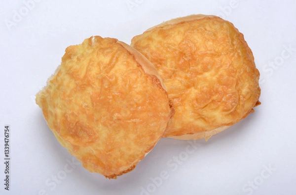 Obraz Cheese topped bread rolls